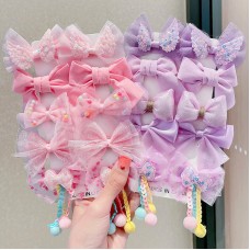 10-Piece Girl Fashion Bow Hair Accessories Set