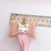 Girls Cute Unicorn Hair Clips Gradient Color Wig