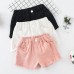 【18M-13Y】Girl Summer Casual Multicolor Ripped Washed Denim Shorts