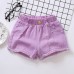 【18M-13Y】Girl Summer Casual Multicolor Ripped Washed Denim Shorts