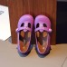 Girls Multicolor Solid Leather Shoes